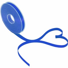 PMLAND Royal Blue Fabric Satin Ribbon 3/8'' Inch x 27 Yards Double Faced Use for Crafts Gift Wrapping Floral Bouquets Ornaments Hair Bows Party Decoration