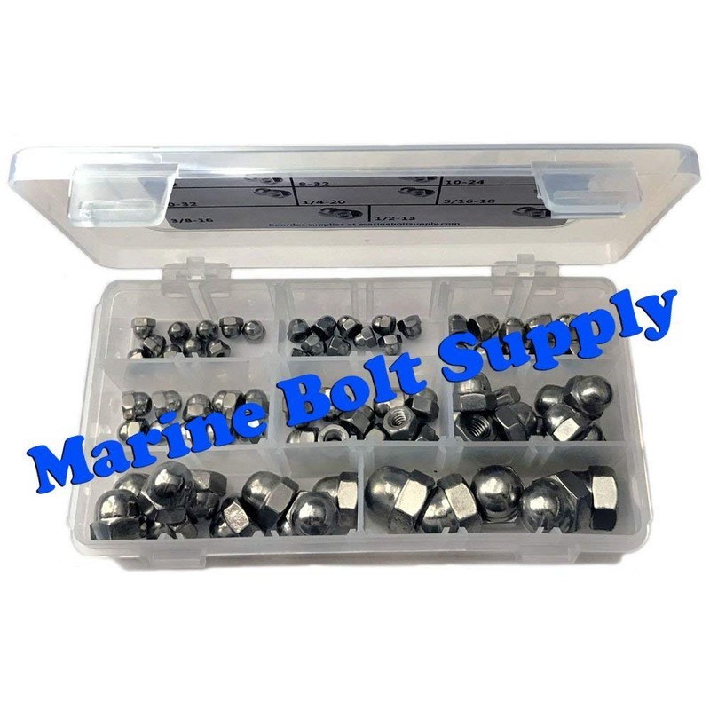 Stainless Steel Acorn/Cap Nut Assortment Kit - Marine Bolt Supply