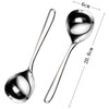 2 Pcs Small Ladle Soup Spoon Stainless Steel Soup Spoon