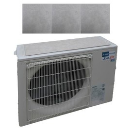 Air Conditioner Outdoor Unit Cover, Heat Shield Magnetic Tile, Stone Tone 3 Pieces, Magnetic Attachment, Improves Cooling Efficiency, UV Protection, Waterproof, Heat Resistant, Antibacterial