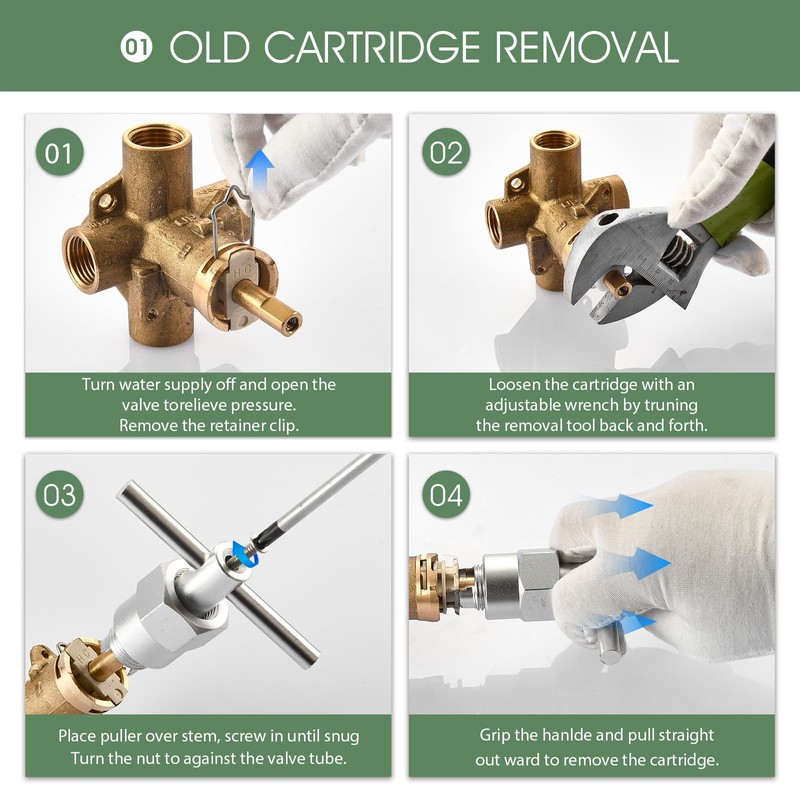 1222 replacement cartridge for One Handle Posi-Temp Shower Cartridge Replacement,Brass