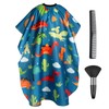 AYBUY Kids Hairdressing Gown Barbers Cape, Green Dinosaur Cutting Gowns
