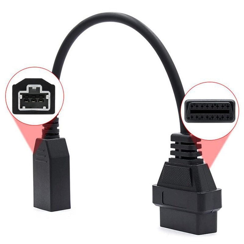 E-Car Connection 3 Pin to 16 pin OBD2 Adapter Cable