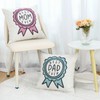 Madizz Mother Gift BEST MOM EVER Cushion Cover with Medal