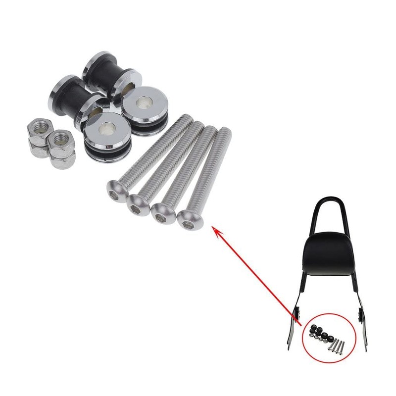 Quick Release Luggage Racks Sissy Bar Docking Hardware Kit Fits