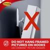 Command 17067ES Hooks w/ Adhesive Strips,Small Wire,Holds 1/2 lb.,3/PK,WE