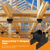 EONECROSS 2 Set Heavy Duty Steel T-Shaped Post to Beam