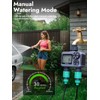 Insoma 2-Zone Sprinkler Timer, Programmable Garden Hose Timer with Auto/Manual/Rain