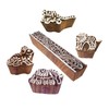 Exquisite Designs Animal and Border Wooden Block Stamps (Set of