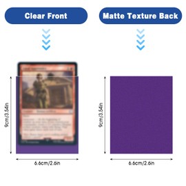 Soft Trading Card Sleeves 66x91mm Standard Size Ultra Clear Card Protector Sleeves Colorful Penny Sleeves for MTG Sports Cards Playing Cards 500 Pieces