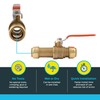 SharkBite 3/4 Inch Slip Ball Valve, Push to Connect Brass