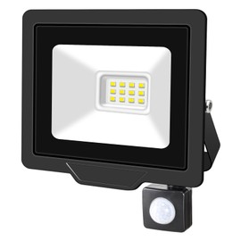 SKYWORLD 2x10W LED Flood Light with Motion Sensor - 1000LM Super Bright Outdoor Security Light, Cold White Landscape Lighting for Garden, Yard, Porch, Patio, and Driveway