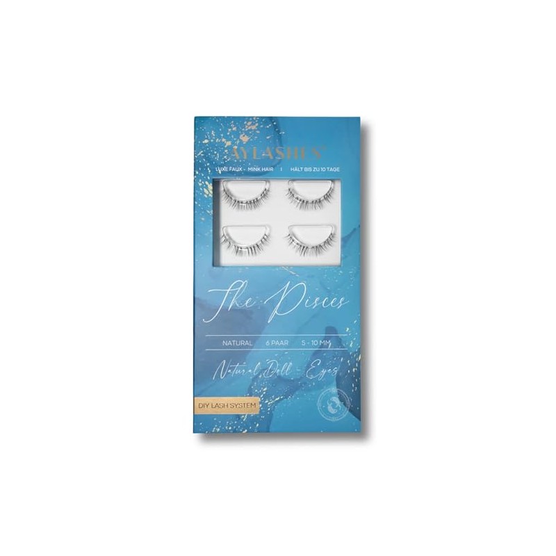 Aylashes Vegan 3D Eyelashes, Ultra Fluffy Eyelashes with Thin Flexible