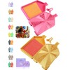 ForeverYoung Crystalline Diamond Art Trays with Lids Diamond Painting Accessories,