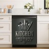 Black Kitchen Dishwasher Magnet Cover, 23x26 in Farmhouse Dishwasher Magnetic