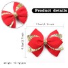 4.3-inch Glitter Sequins Bow Hair Clips Girls Sparkly Ribbon Bow
