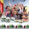 Yontree 41PCS Christmas Party Tableware Set Christmas Tablecloth Christmas Plates