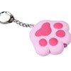 OSALADI Cute Cat Claw Keychain Flashlight LED Cartoon Keyring with