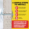 QUALIHOME Spring Toggle Bolt Anchors - Heavy Duty Wall Anchors