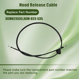 GXARTS Hood Latch Release Cable 3CM823535 3CM-823-535 Compatible With Volkswagen Atlas 2020 2021 2022 2023 Hood Latch Hood Lock Release Cable