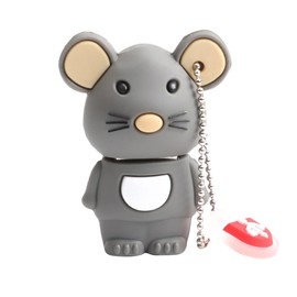 KOMBIUDA 32gb USB Flash Drive PVC Chinese Zodiac Memory Stick Rat Disk Compact Lightweight USB Interface for Data Storage and Transfer