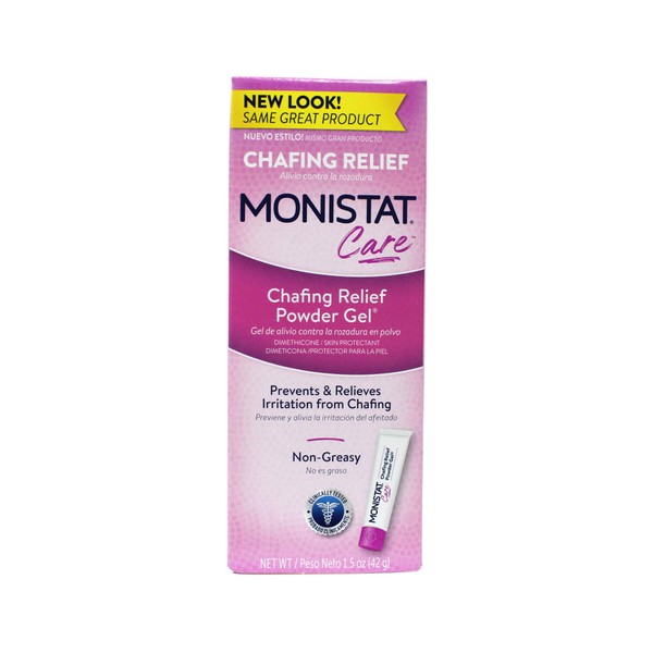 MONISTAT Care Chafing Relief Powder Gel | Anti-Chafe Protection, 1.5 oz | Pack of 5