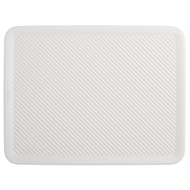 Superio Ribbed Collection Lid for Decorative Plastic Open Home Storage Bins Organizer Baskets, Large White - for Organizing Closet Shelves Drawer Shelf 15/22 Liter