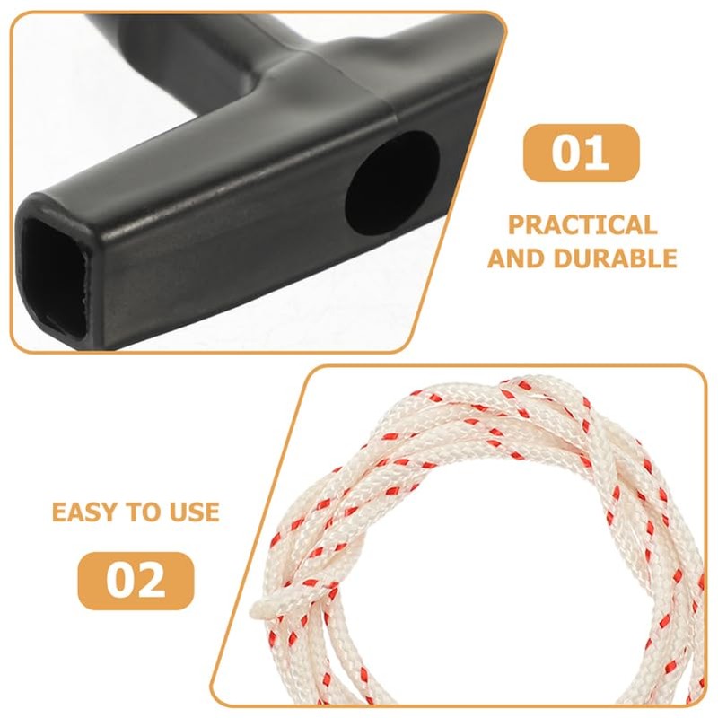 Veemoon Emergency Garage Door Starter Rope Kit 2 Pack Attic