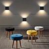 Wall Sconce Black Quadrate 12W 3000K Warm Lighting Decorative Aluminum