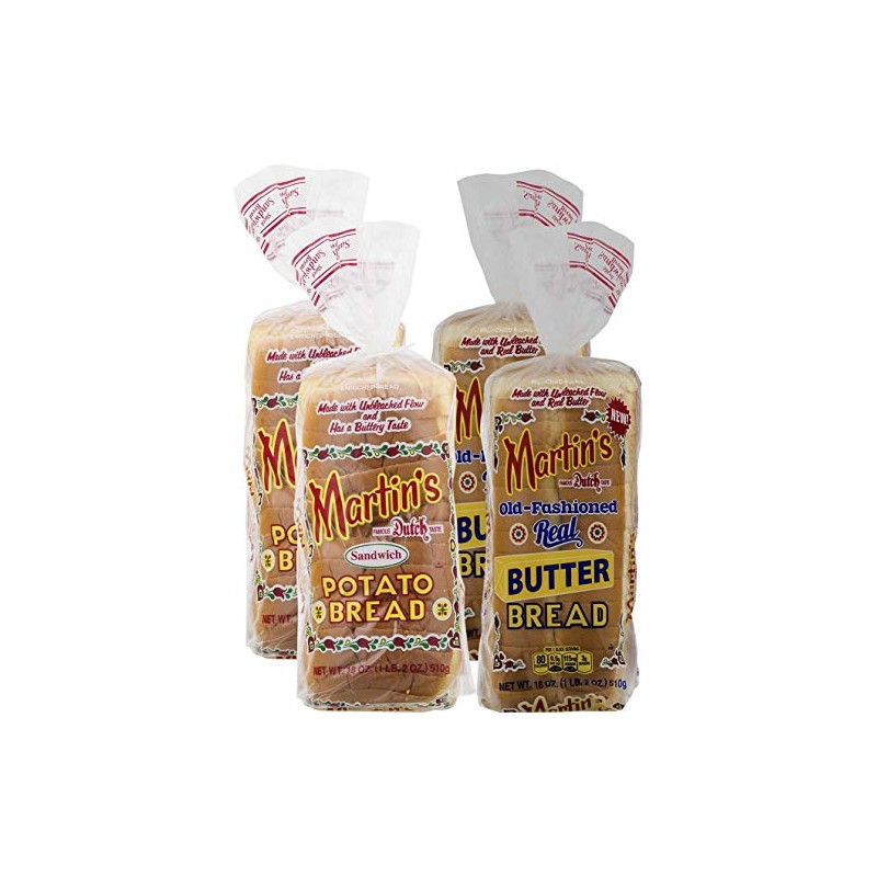 Martin's Famous Pastry Potato Bread Variety Pack- 18 oz. Bags