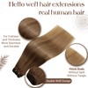 Hetto Weft Hair Extensions Blonde Sew in Hair Extensions Human