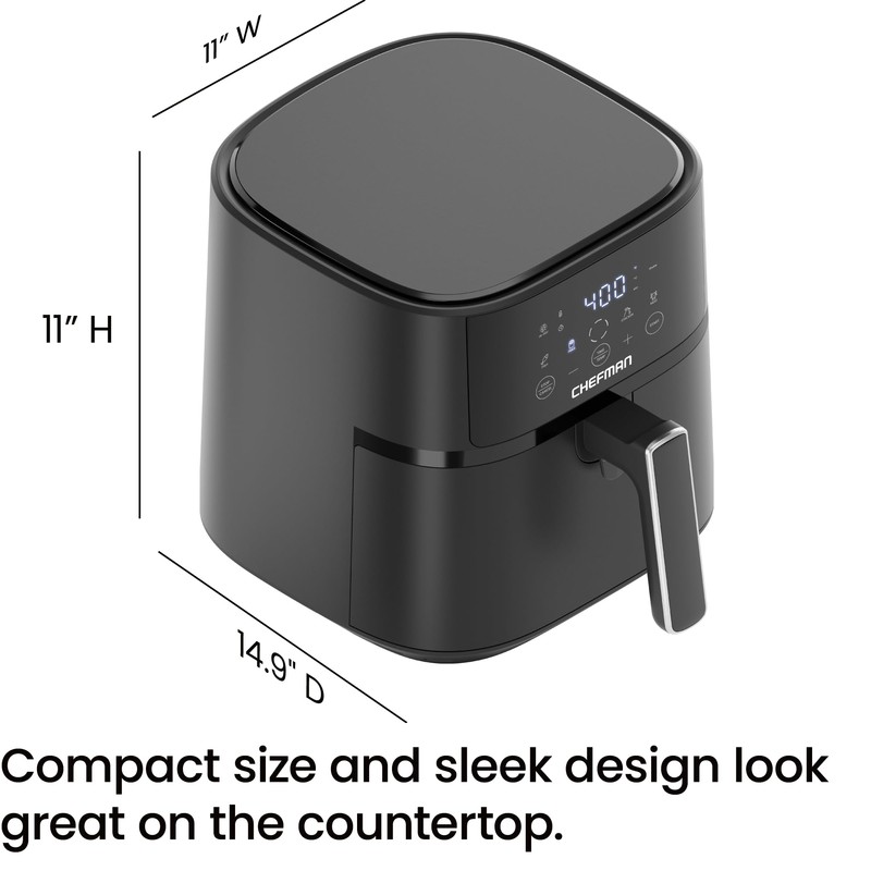 Chefman Air Fryer – 6 QT Compact Airfryer for Quick