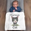 Azeeda 'Curious Cat' Cotton Baby Blanket/Shawl (BY00044692)