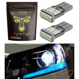 Fyre Flys LED Headlight DRL Strip Bulbs for 2013-2015 Honda Accord Super Bright Canbus Error Free 3014 Series (Ice Blue), X7-3014-18-CN-HA
