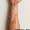 Azeeda 'Giraffe schaut sich um ' Temporäres Tattoo - Hautfreundlicher