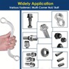 AIMALL 5-Piece S-Style Double-Ended Ring Wrench Set – U-Shaped C-Shaped