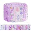 AOOSA Jelly Roll Fabric Strips for Quilting, 40 Strip 2.5