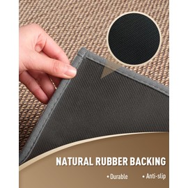 PADOOR Non Slip Stair-Treads Matching-Mat for Wooden Steps, Square Rubber Backing Non Slip Stair Landing Mat 30x30 inch