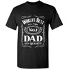 CGVEKV World´s Best No. 1 Dad Daddy Father Day giftsT-Shirt