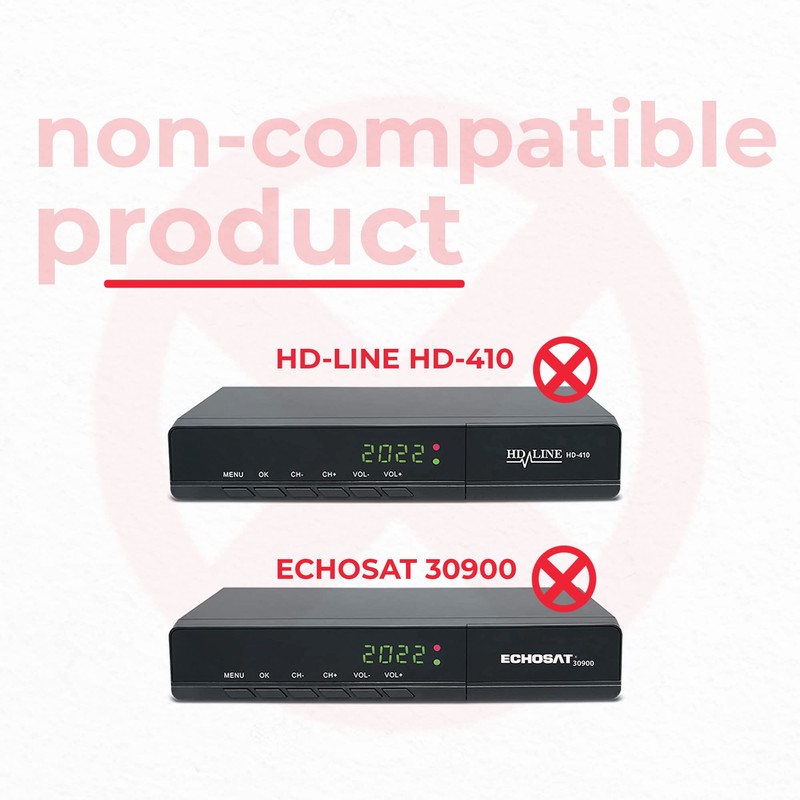 Kompatibel mit Geräten der Marke Echosat Hd-Line Leyf Bamof Tevsan,