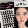 single cluster foxeye effect handmade natural false eyelashes makeup eyelashes