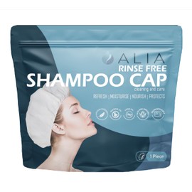 1 x ALIA Shampoo Cap Rinse Free Microwavable | Hair Cleansing Hats for Elderly and Disabled | Waterless Washing for Festival goers and Campers | Pack of 1