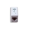 Cablelera Inline Coupler Cat6, Female RJ45 to Female RJ45, White