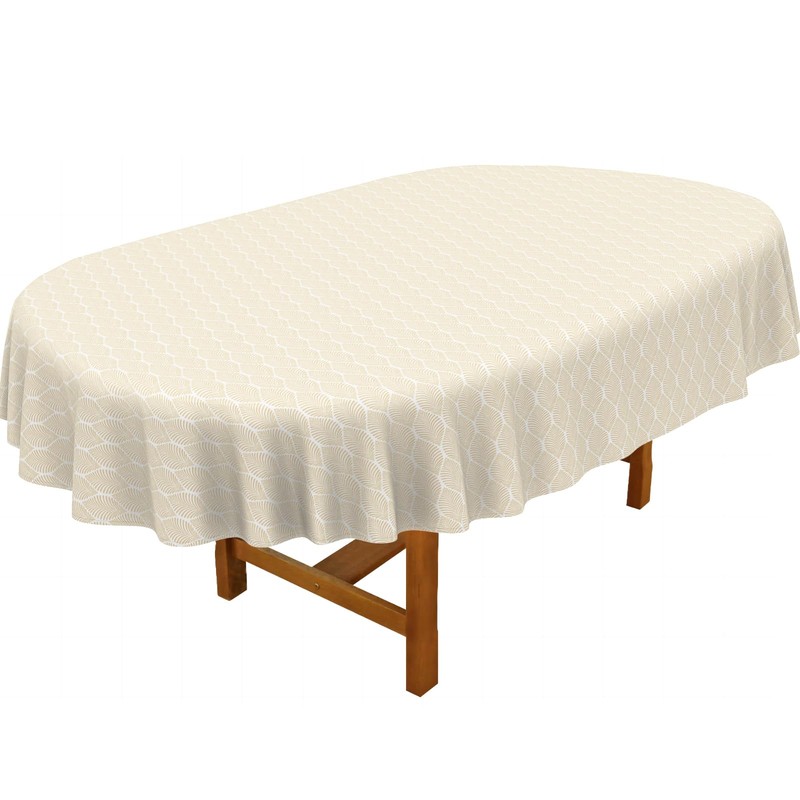 bnhjsdw Oval Tablecloth, French Country Printed Oval Table Cloth-60x120 Inch,