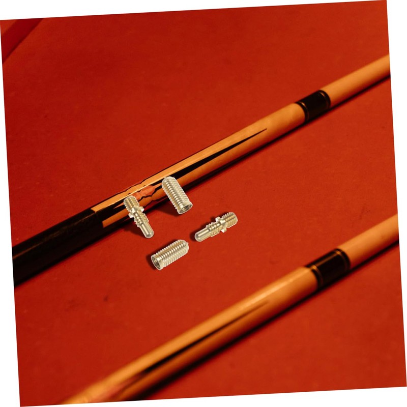 ORFOFE 4sets Billiard Cue Joint Screws Kit Copper Extension Screws