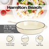 Hamilton Beach Enameled Cast Iron Fry Pan 12-Inch Cream, Cream
