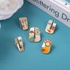 ROFARSO Picasso Style Enamel Lapel Pin Set Abstract Art Mask