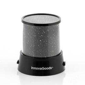InnovaGoods - LED Starry Sky Projector, Magic Universe for Children's Room, 2 Lighting Modes, Safe & Portable, Multicoloured, ABS