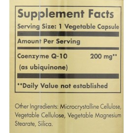 Solgar Vegetarian CoQ-10 200mg 60 Vegetable Capsules