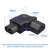Strhowill C8 to C13 Right-Angled Power Adapter - C8 Male
